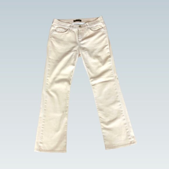 Loro Piana Cotton Jeans – Cream – Made in Italy Size 44 - Picture 1 of 4